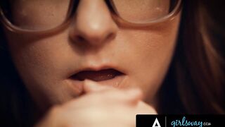 GIRLSWAY - Lonely Woman Cheats On Her Hubby With His Boss' Wifey Angela White During Lovers Dinner