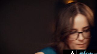 GIRLSWAY - Lonely Woman Cheats On Her Hubby With His Boss' Wifey Angela White During Lovers Dinner