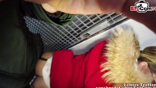Outdoors quickie at a real German sex seen