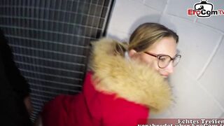 Outdoors quickie at a real German sex seen
