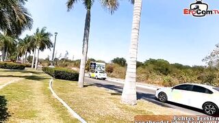 Vacation date with dark haired cougar and sex tourist