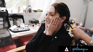 GIRLSWAY - Cutie Babes Aiden Ashley & Charlotte Sins Have Virgin Passionate Sex After Their Photoshoot