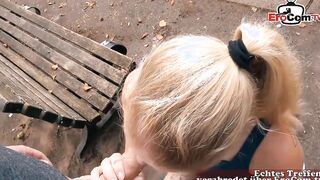 Slender young woman picked up for a nailed seen