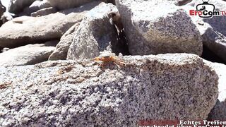 Screwed date on the beach with the Spanish Pequena Nery