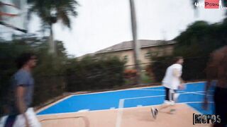 Blonde Loves Balling and Posing
