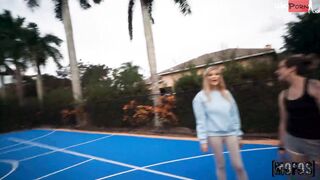 Blonde Loves Balling and Posing
