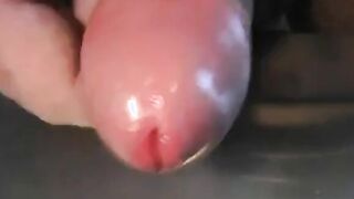 Uncut Foreskin Close-up: Jerk-off and Cum