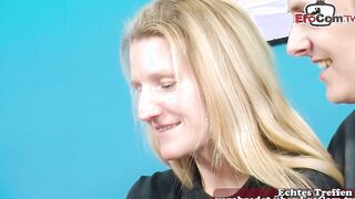 Thin older woman having sex therapy with her hubby