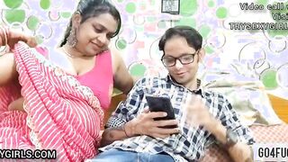 Indian mother and Step Son First Time Blowjob and sex in homemade