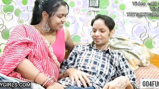 Indian mother and Step Son First Time Blowjob and sex in homemade