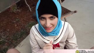 She loves her hijab even while fucked
