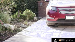 MOMMY'S WOMEN - Sensual Christie Stevens & Her Step Daughter Sexualize Their Vehicle Wash For More Sales