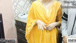 Desi Jija Ji Seduced by Shaalis Sexy Body Fucked in kitchen