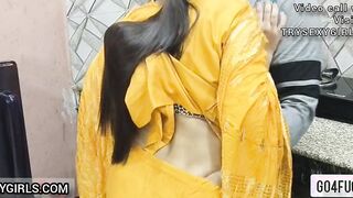 Desi Jija Ji Seduced by Shaalis Sexy Body Fucked in kitchen