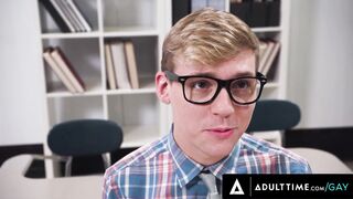 HETEROFLEXIBLE - Nerdy Twinky Jack Bailey Is Rough Hard Gangbanged By The Football Team + CUM SHOWER