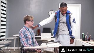 HETEROFLEXIBLE - Nerdy Twinky Jack Bailey Is Rough Hard Gangbanged By The Football Team + CUM SHOWER