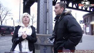 Fake agent convinces blonde Manu Magnum to have sex