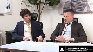 HETEROFLEXIBLE - Heterosexual Derek Kage Fucks Coworker Cristiano After Caught Jerking Off At His Break
