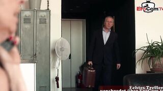 Big Boobed businesswoman seduces employee