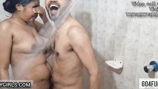 Cute Girlfriend And Boyfriend Shower Fuck at Homemade Sex