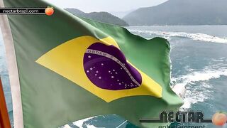 Katharine Madrid and Big Bambu on the beaches of Brazil with lots of Anal sex
