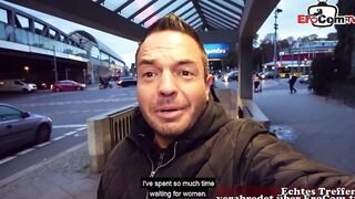 Outdoor sex date with a fat ebony-haired woman