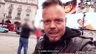 Blonde British woman with long boobs meets sex tourist