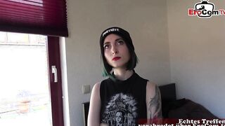 Application for an apartment with sex from a German teens