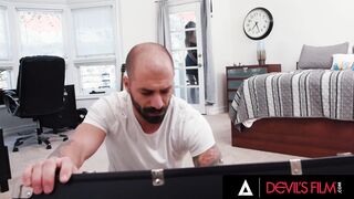 DEVILS MOVIE - Adorable Babysitter Haley Reed Gets Her Soak Vagina Banged! By Her Employer's Huge Dick
