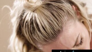 GIRLSWAY - Skinny Blonde Coco Lovelock Has Her Twat Fingering Rough While Waiting For The Laundry