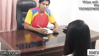 Indian New parsonal Secretary Sex with Boss in Office