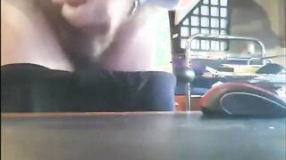 Bearded Grandpa Shoots His Load - Amateur Daddy Solo