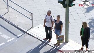 Short-haired German housewife wants kitchen sex