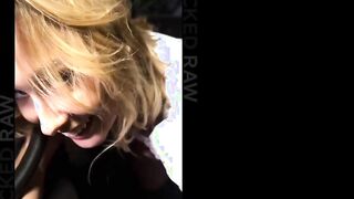 BLACKEDRAW Super Sexy tourist Kelly devours stranger's big black dick two