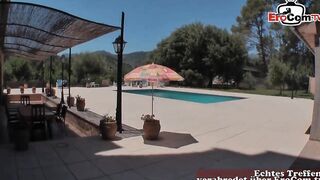Blonde vacationer fucks public during a casting