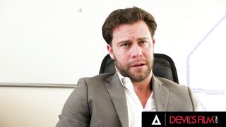 DEVILS TAPE - Vulgar Assistant Gets Her Tight Asshole Plumbed InThe Office By Her Boss's Huge Penis