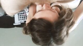 Stepsis Sophie's Playful Morning Blowjob for Brother!