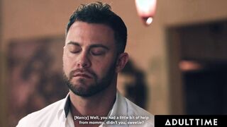 ADULT TIME - Seth Gamble And Charlie Forde Swap Step Daughters For INTENSE three-WAY! With Jane WIlde