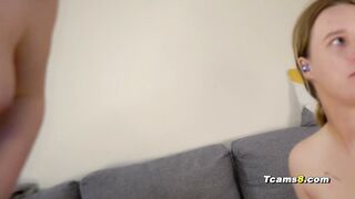 Naughty Babe Suck her Trans friend dick