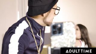 ADULT TIME - Desperate Influencer Maddy May Deepthroats Cock And Gets Nailed ROUGH On Camera