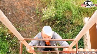 Milf emo ManyMystery fucks outside on vacation