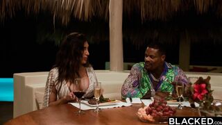 BLACKED Reality Star Ava Can't Resist Her Ex-boyfriend Jason's big black cock