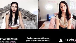 Voluptuous 18 Yo Gianna Dior & Evelyn Claire Have Distant Tape Call Sex For Their First Date