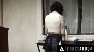 INNOCENT TABOO Seduced Barista Stevie Moon Accepts Anal Sex From Handsome But Rude Customer She Just Meeting