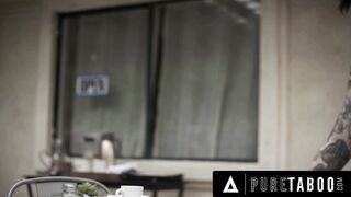 INNOCENT TABOO Seduced Barista Stevie Moon Accepts Anal Sex From Handsome But Rude Customer She Just Meeting