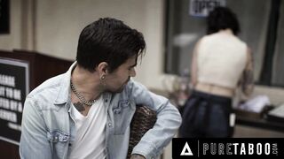 INNOCENT TABOO Seduced Barista Stevie Moon Accepts Anal Sex From Handsome But Rude Customer She Just Meeting