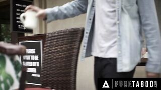 INNOCENT TABOO Seduced Barista Stevie Moon Accepts Anal Sex From Handsome But Rude Customer She Just Meeting