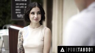 INNOCENT TABOO Seduced Barista Stevie Moon Accepts Anal Sex From Handsome But Rude Customer She Just Meeting