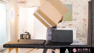ALL WOMEN STROKES - Cutie Beauty Casey Calvert Gets A Bolster Strokes By Bae Masseuse April Olsen