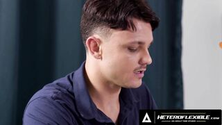 HETEROFLEXIBLE - Enzo Muller Helps Injured Buddy Nate Rose Jerking Off, Ended Up Rides His Dick!